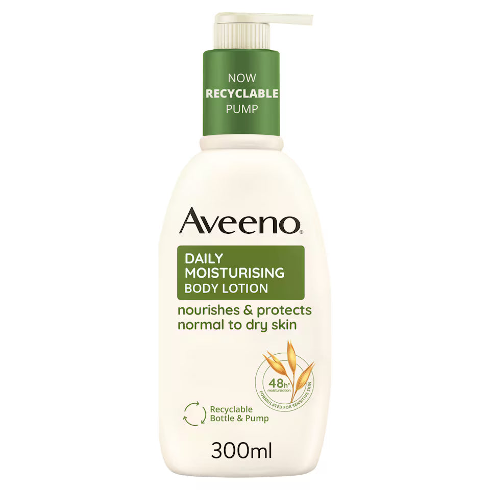 Aveeno Daily Moisturising Body Lotion Moisturiser Sensitive Skin 300ml