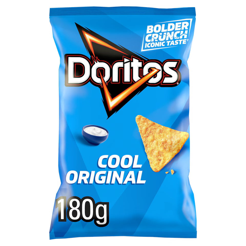 Doritos Tortilla Chips Cool Original Sharing Bag Crisps 180g