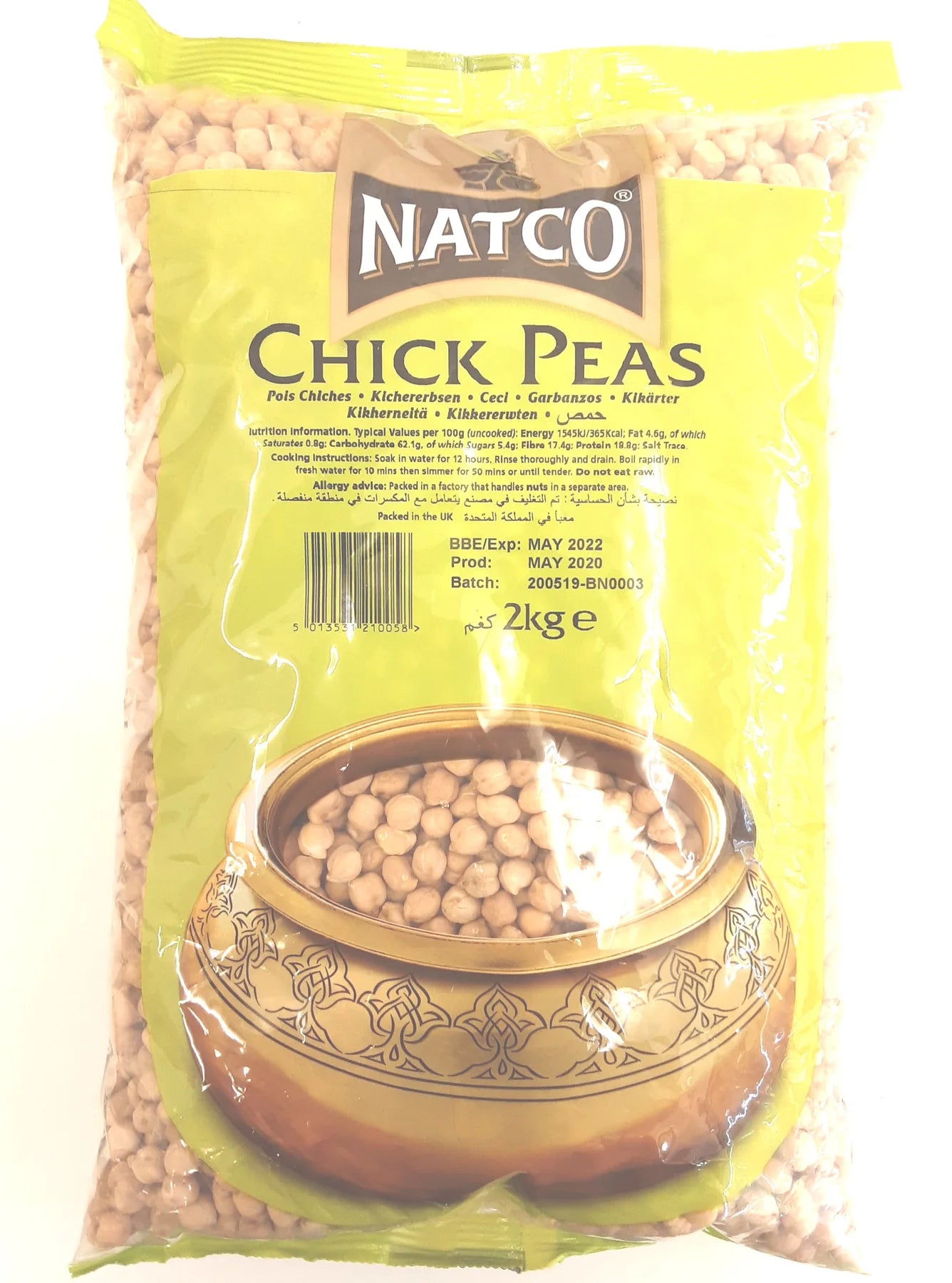 Natco Chick Peas White Chana 2kg