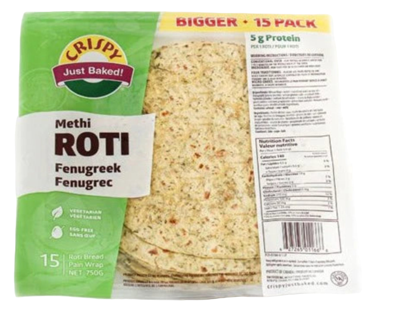 Crispy Roti Methi 15pcs