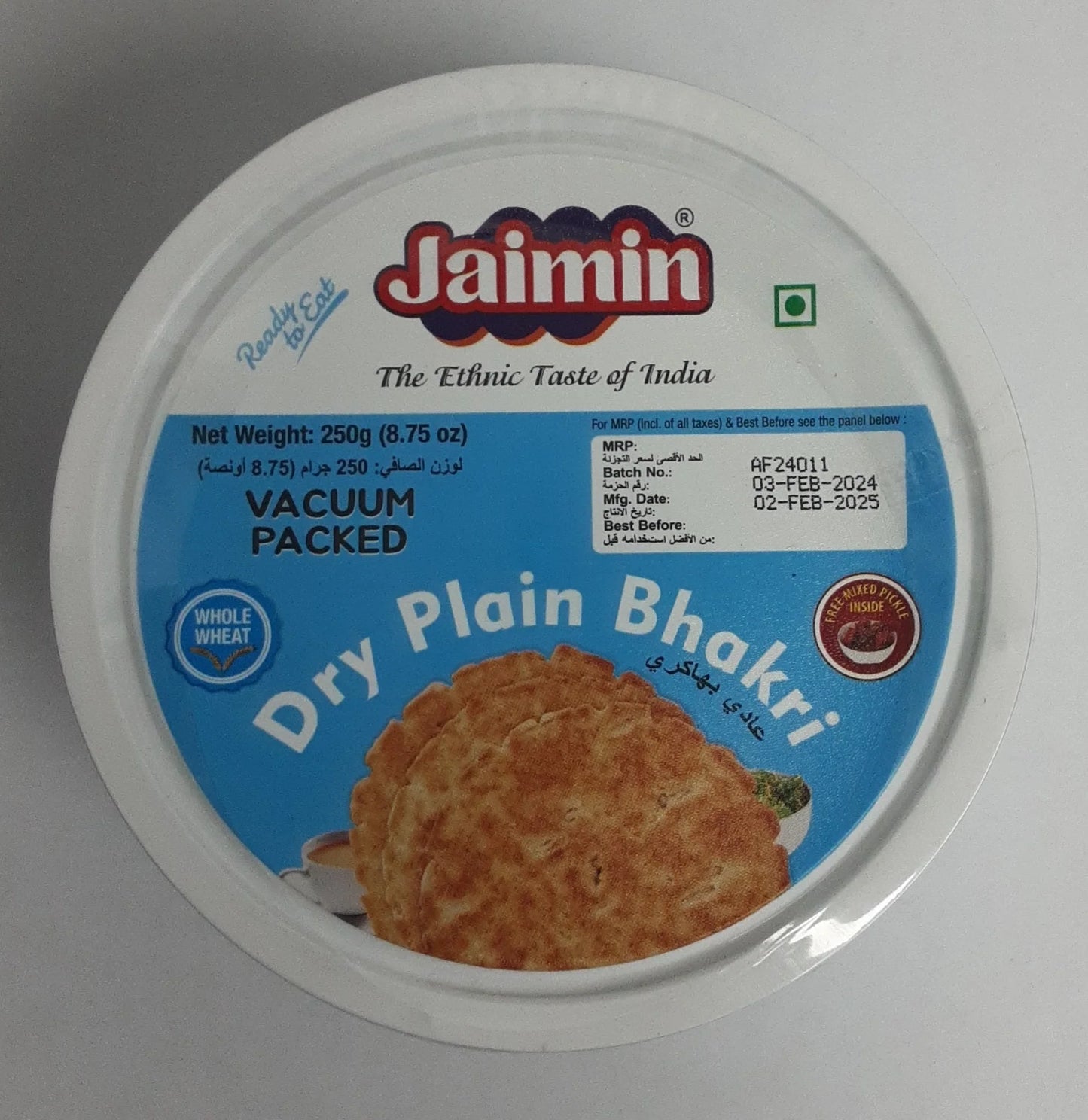 Jaimin Dry Plain Bhakri 250g