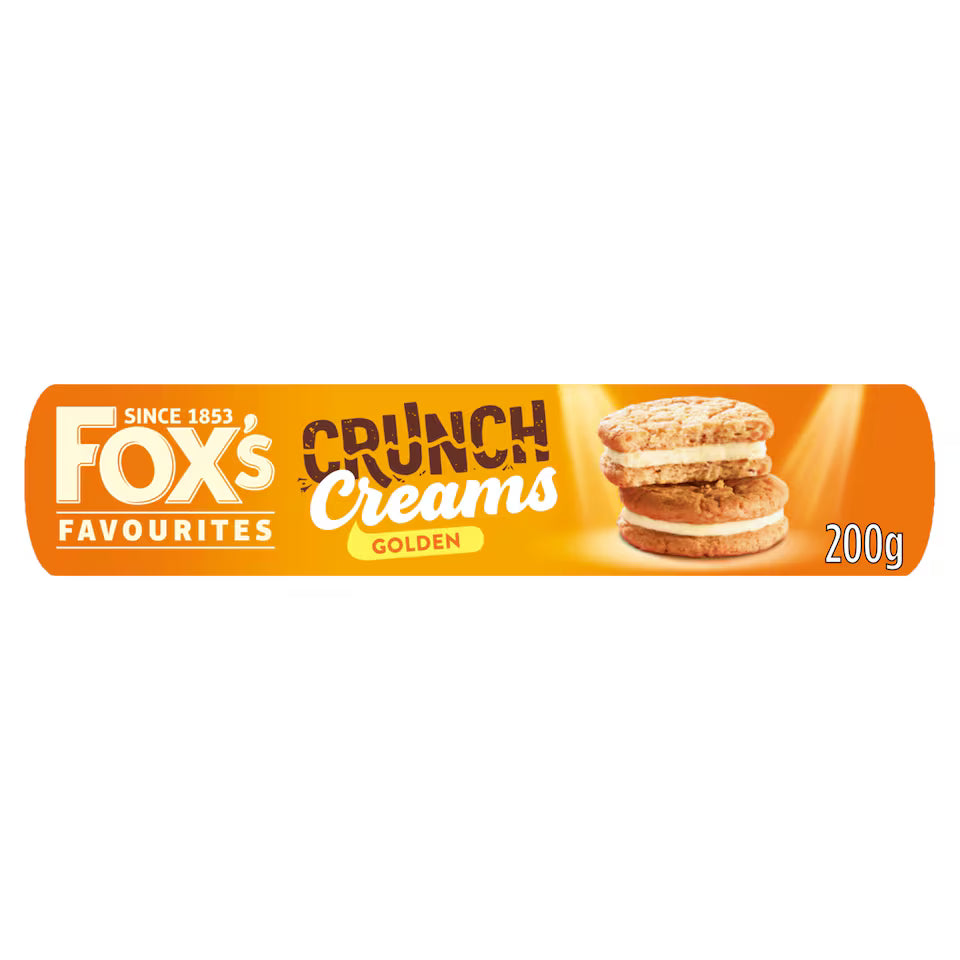 Fox's Favourites Crunch Creams Biscuits - Golden 200g