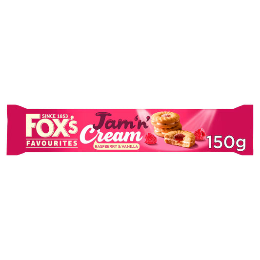 Fox's Jam Sandwich Cream Biscuit 150G