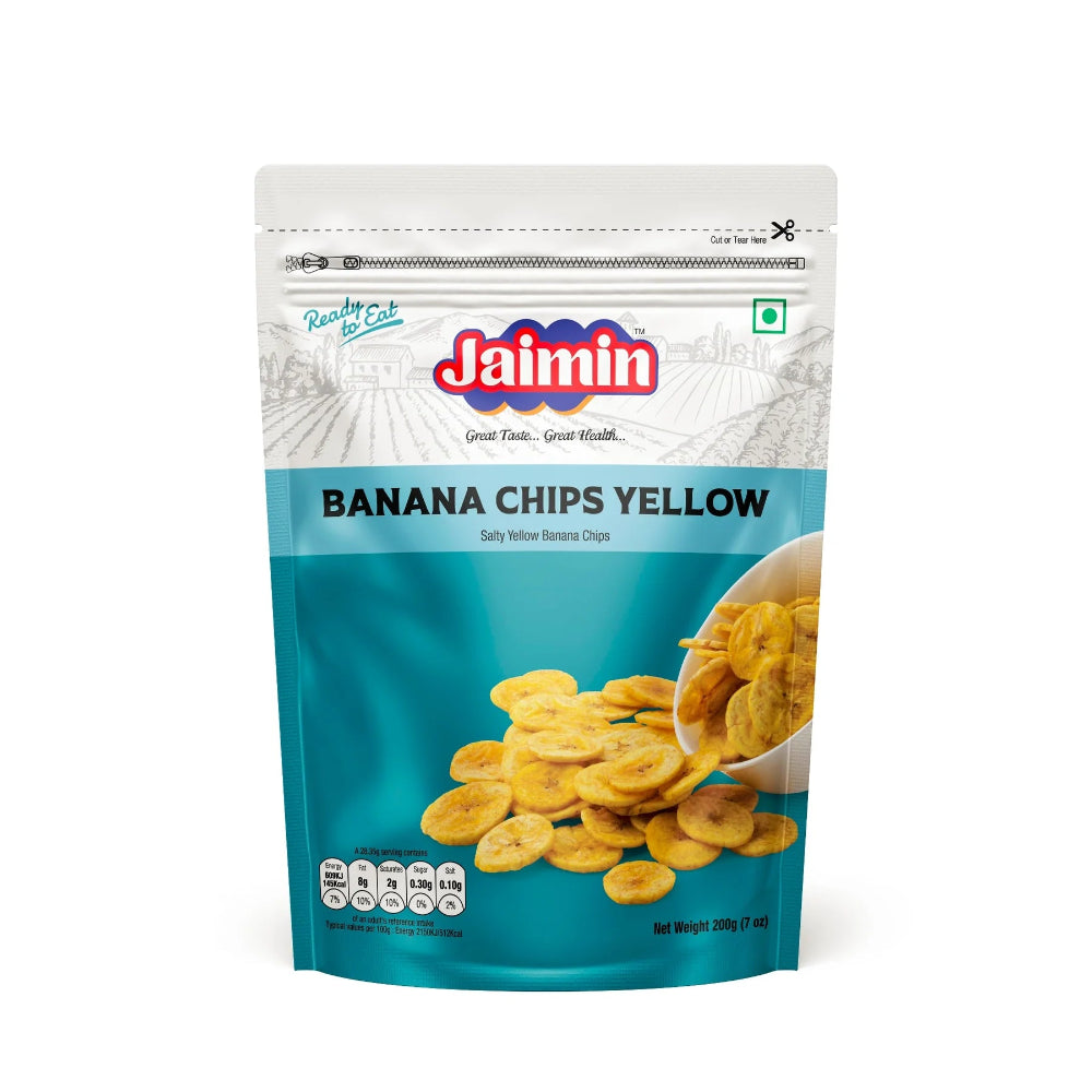 Jaimin Banana Chips Yellow 200g