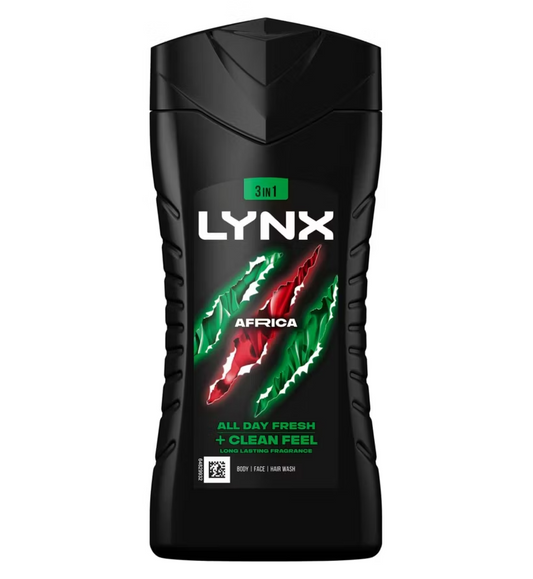 Lynx Africa Bodywash Shower Gel 225ml