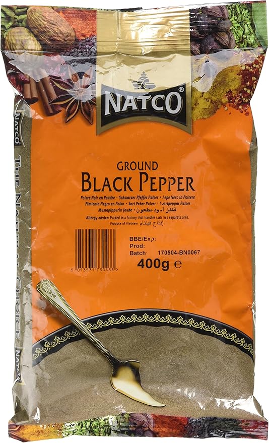 Natco Black Pepper Ground 400g