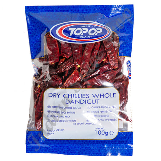 Top-Op Dry Chillies Whole Dandicut 100g