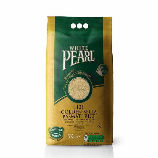 White Pearl 1121 Golden Sela basmati rice 5kg