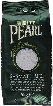 White Pearl basmati rice 5kg