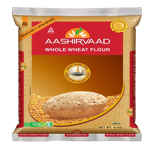 Aashirvaad Flour Whole Wheat Chakki Atta 10Kg