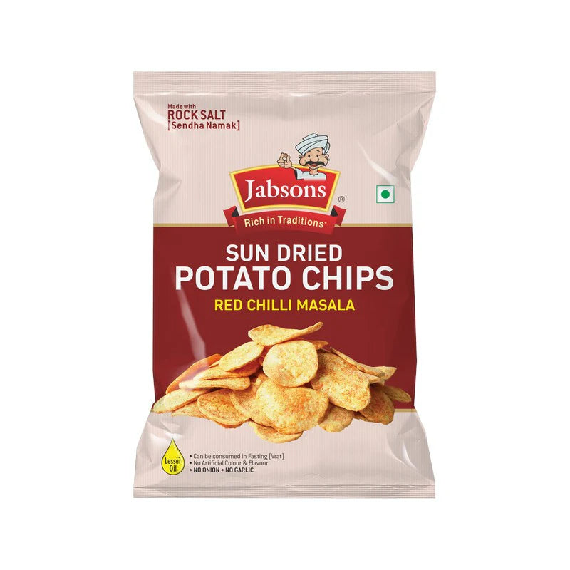 Jabsons Potato Chips Red Chilli Masala 110g