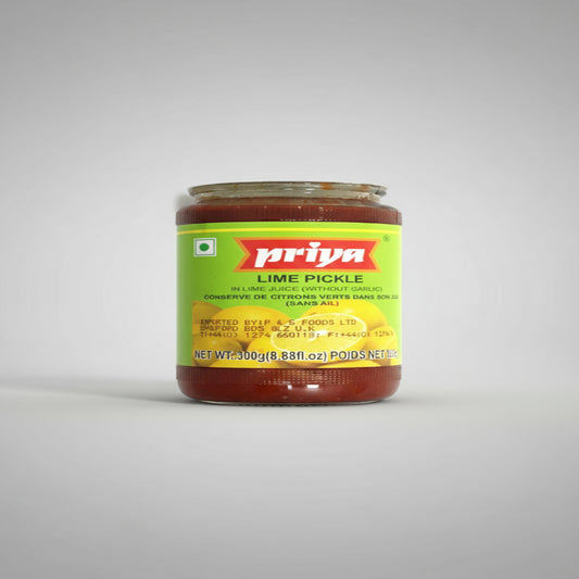 Priya Pickle Lime in Lime Juice Without Garlic 300g