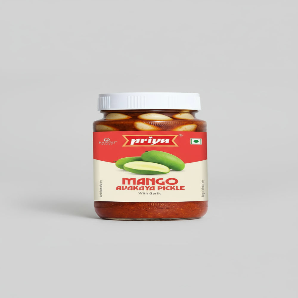 Priya Pickle Mango Avakaya without Garlic 300g